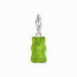 Silver charm pendant goldbears in green from the Charm Club collection in the THOMAS SABO online store